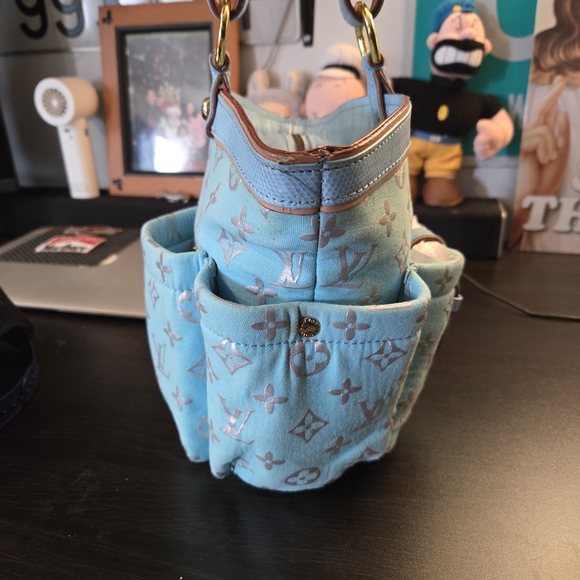 Louis Vuitton Limited Edition Glitter Cabas Pm Pastel Blue - Picture 5 of 17